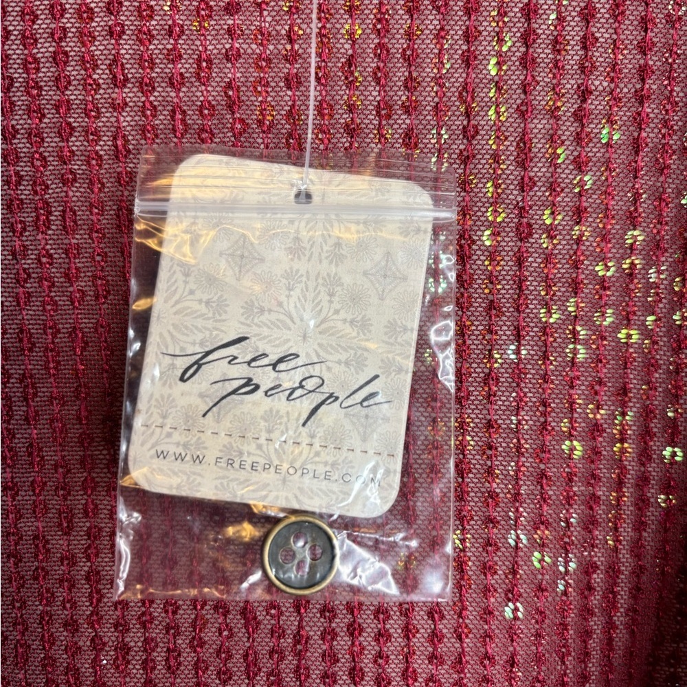 FREE PEOPLE SEQUIN BLOUSE - Picture 4 of 8